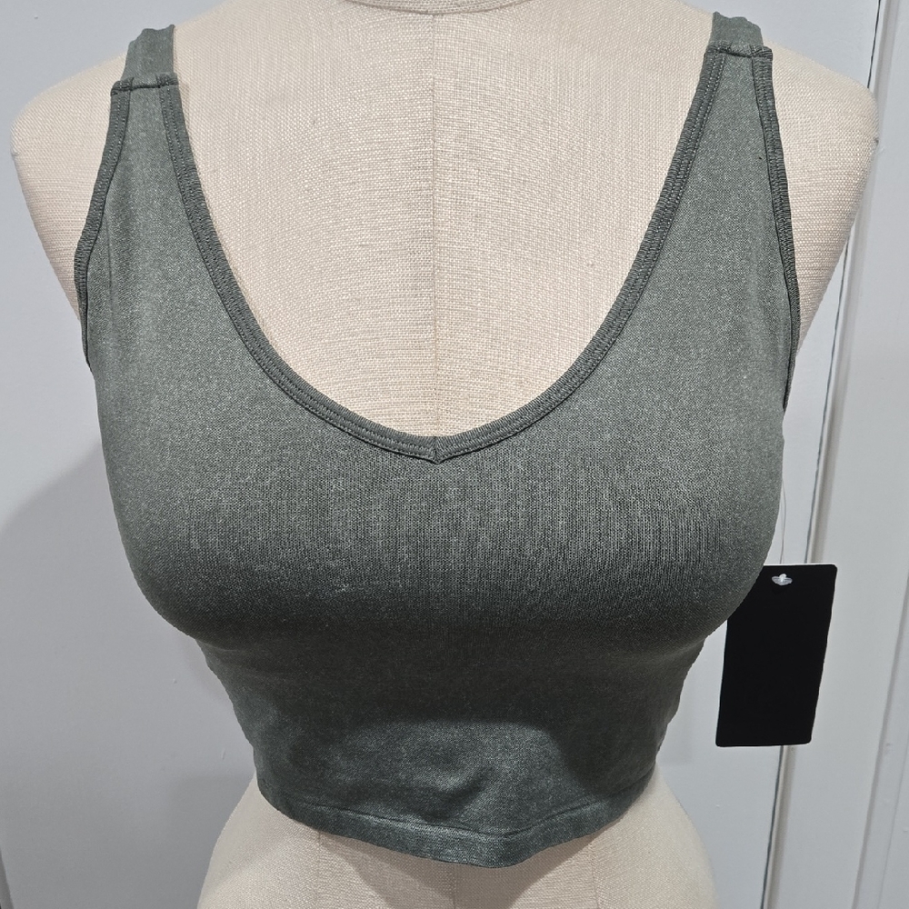 Women's Olive Sports Bra